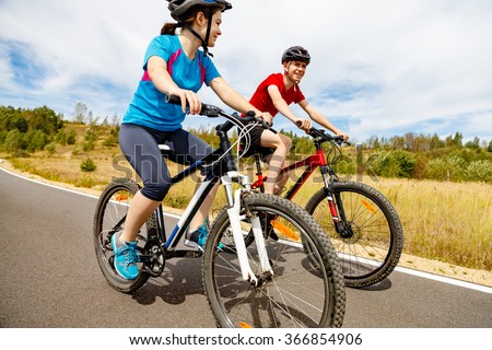 bike with girl and boy