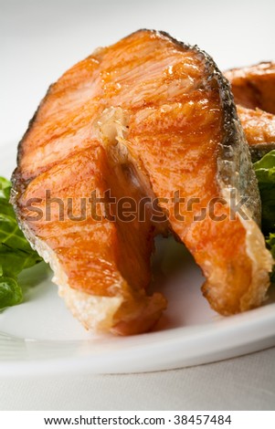Fish dish - grilled salmon