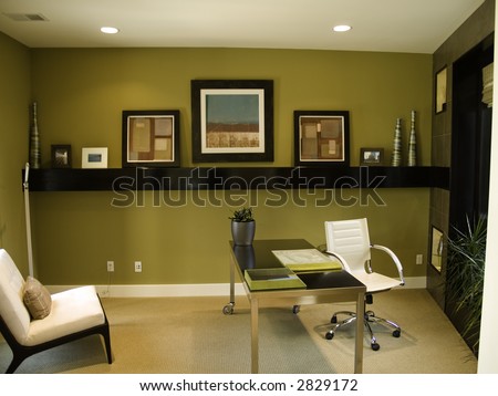 Modern looking home office