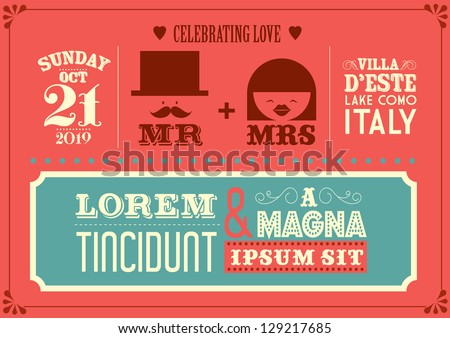 wedding invitation card template vector illustration wedding invitation card template vector illustration