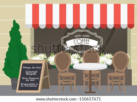 al fresco cafe vector illustration al fresco cafe vector illustration