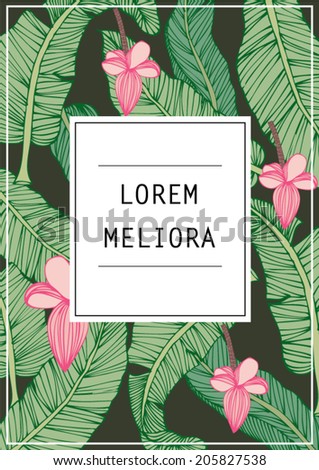banana leaf template vector illustration banana leaf template vector illustration