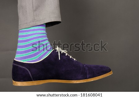 Man wearing fancy Socks
