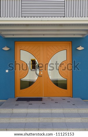 Orange door design