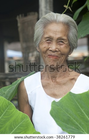 Portrait old Asian woman
