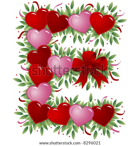    Stock-vector-letter-e-valentine-heart-letter-8296021