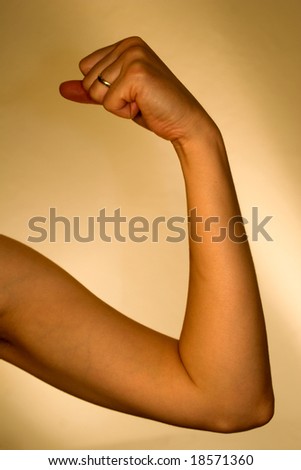 power of woman hand