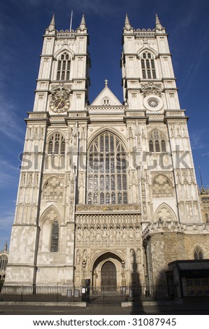 London - Westminster abbey - west facade