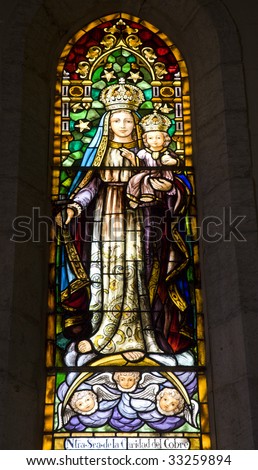 Barcelona -hl. Mary mother of God from church Sagrad cor de Jesus