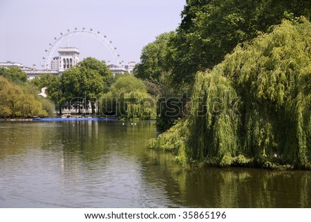 London - park and London eye