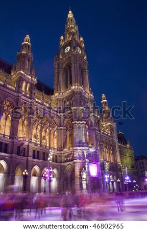 stock photo : vienna city-hall