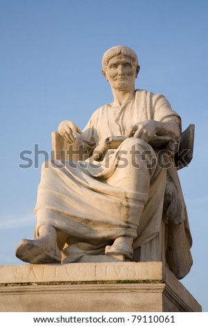 Vienna - rome historian Salustius statue for the parliament