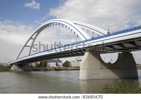 Bratislava - Apollo new arched bridge