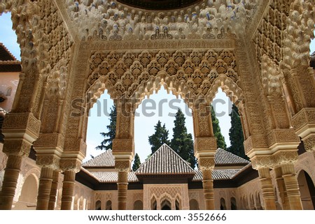 Details of Alhambra palace