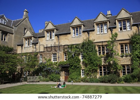 College of Oxford University, Oxford, England
