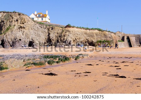 The beach at Hope Cove, South Hams Devon England UK