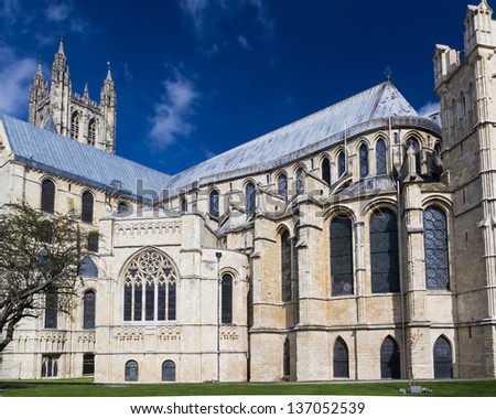 The grand Goth Style Canterbury Cathedral, Kent England UK