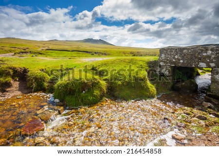 Rough Tor on Bodmin Moor is the second highest point in Cornwall England UK Europe