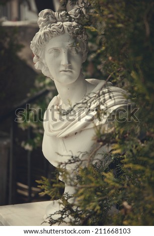 garden statue in greece, island Zakynthos