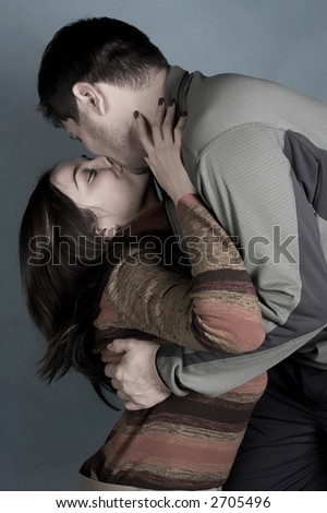lovers kissing photos. stock photo : Lovers kissing