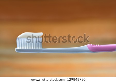 Tooth brush with tooth paste