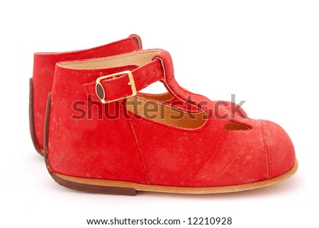 Italian Leather Baby Shoes on Dirty Red Italian Leather Shoes For Kids ...