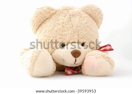 teddy bear lying down