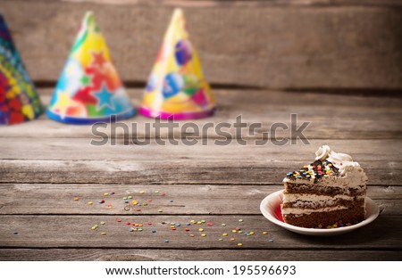 holiday background with cake