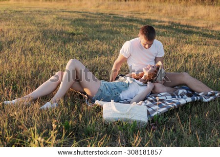 Young couple outdoor