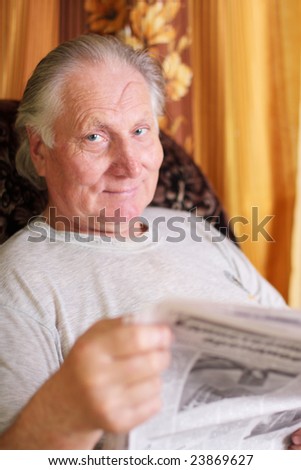 old men with newspaper