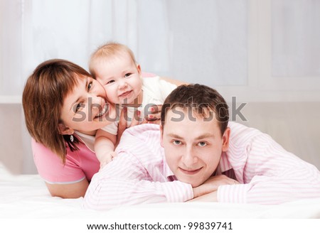 happy family indoor