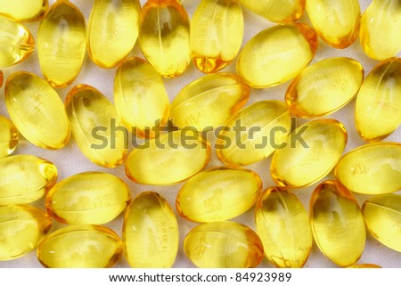 Fish oil nutritional supplements pills