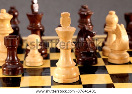 The king is checkmated,Chess game comes to an end