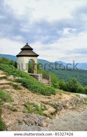 christian chapel in slovak mountains