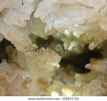 gypsum crystals cave
