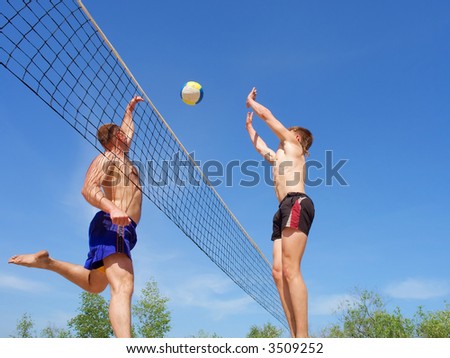 man volleyball
