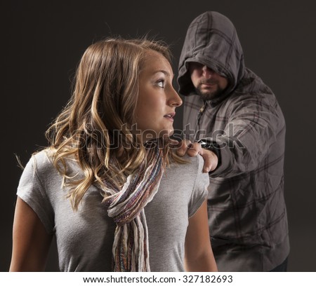 GIRL FIGHTS BACK SELF DEFENSE | A young woman sees a suspicious person.  Refuse to be a victim.