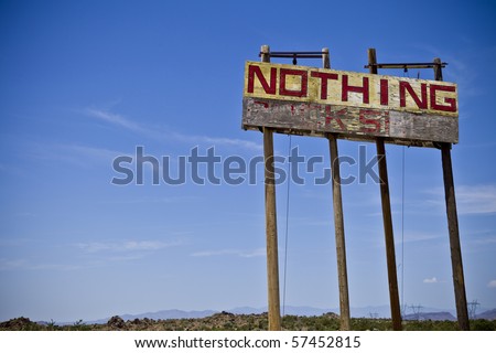 a nothing sign