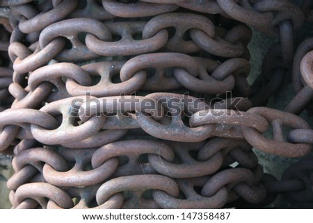 Coiled boat chain