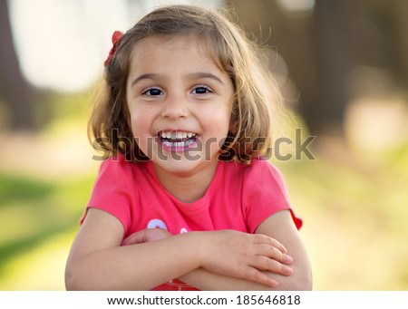 Little Girl Smiling in the Camera