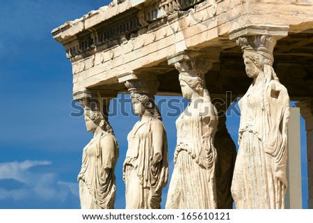 Caryatides, Acropolis Of Athens, Greece