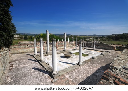 Ancient Roman palace Felix Romuliana near Zajecar, Serbia