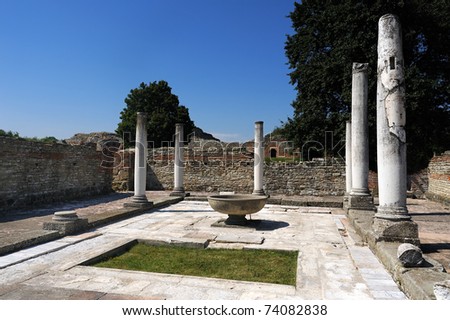 Ancient Roman palace Felix Romuliana near Zajecar, Serbia