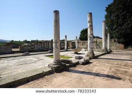 Ancient Roman palace of Galerius, Felix Romuliana, Serbia