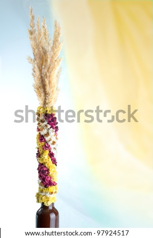 Easter bouquet of dried flowers