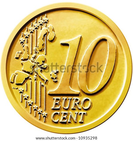 Euro+10+cent+coin