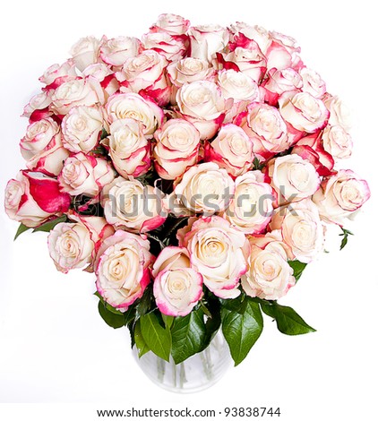 big bunch of rose roses