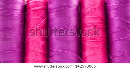 pink embroidery thread