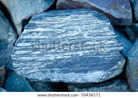close up of blue rock surface - background texture