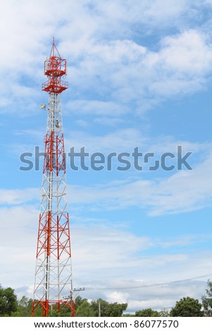 Station transmitters.Phone tower signals.